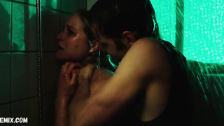 Niamh Algar takes a shower, scene in Deceit s01e01-03 (2021 )