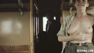 Svetlana Bojkovic is demonstrating bare breasts, scene in Pas koji je voleo vozove (1977)