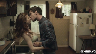 Rose Leslie underwear scene in Honeymoon (2014)