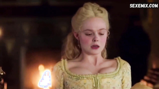 Elle Fanning a un orgasme. Scène dans le Grand