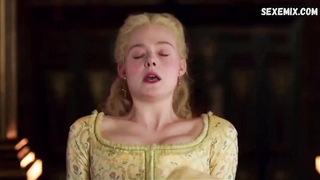 Elle Fanning a un orgasme. Scène dans le Grand