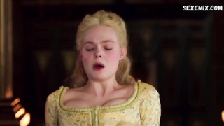 Elle Fanning a un orgasme. Scène dans le Grand