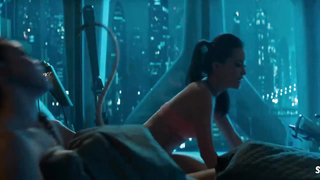 Alice Eve in black lingerie, scene in Star Trek Into Darkness (2013)