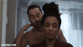 Freema Agyeman poses nude in shower, scene in (TV Series) New Amsterdam s04e13 (2022)