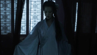 Olivia Cheng looks quite sexy, scene from - Marco Polo s01e04 (2014)