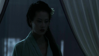 Olivia Cheng looks quite sexy, scene from - Marco Polo s01e04 (2014)