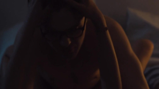 Astrid Berges-Frisbey in sexy red panties, scene from - I Origins (2014)