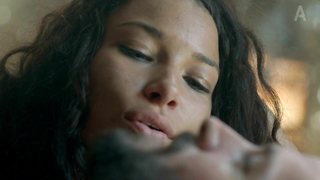 Louise Barnes and Jessica Parker Kennedy nude, sex scene from Black Sails s01e04 (2014)