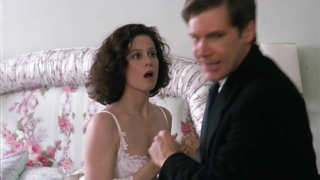 Sigourney Weaver erotic scene from Working Girl (1988)