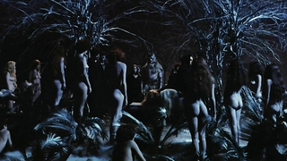 Carla Gravina and Anita Strindberg nude, sex scene from The Antichrist (1974)