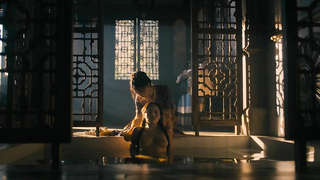 Esther Low erotic scene from Marco Polo s02e05 (2016)