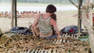 Francesca Ciardi nude, sex scene from Cannibal Holocaust (1980)