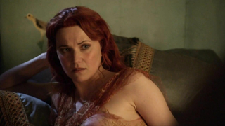 Lucy Lawless nude, erotic scene from Spartacus: Blood and Sand s01e10 (2010)