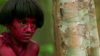 Lorenza Izzo nua, cena de The Green Inferno (2013)