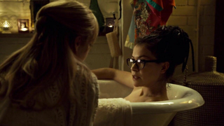 Tatiana Maslany sexy, Ksenia Solo sexy, scene from Orphan Black s03e07 (2015)