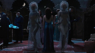 Tuppence Middleton nude, Vanessa Kirby sexy, scene from Jupiter Ascending (2015)