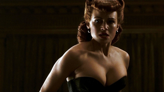 Carla Gugino sexy, erotic scene from Watchmen (2009)