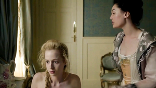 Holli Dempsey nude, Eloise Smyth sexy, Sex scene from Harlots s01e04 (2017)