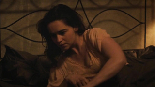 Emilia Clarke nude, Sex scene from Voice from the Stone (2017)